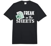 Freak in The Excel Sheets Funny Accountant Spreadsheet Comfort Colors Adult Heavyweight T-Shirt