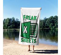 Freak In The Sheets Towel - Rude Funny Bathroom & Beach Accessory - Face, Hand, Bath or Oversized - Sarcastic Joke Gift - Cheeky Adult Novelty Towel for Bathroom Lovers