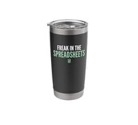 Freak in The Spreadsheets Data Analysis Accounting Finance Stainless Steel Insulated Tumbler