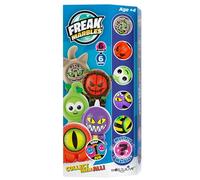 Freak Marbles 2218457 Totem Pack Blue, Collectable Marbles, Set of 6, Includes Rare Surprise Marbles, Marbles for Collecting, Mixing, Swapping and Playing for Children from 4 Years, German Edition