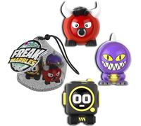 Freak Marbles Mesh Drawstring Bag, 3 Marbles with Your Matching Designs, Collect, Play and Share, Monster Marbles for Kids Ages 4 and Up