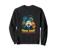 Freak Night Halloween Monsters - Vampire, Werewolf & Zombie Sweatshirt
