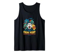 Freak Night Halloween Monsters - Vampire, Werewolf & Zombie Tank Top