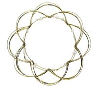 Freak Scene 4D Mandala decorative wire mesh gold white relaxation game flower of life