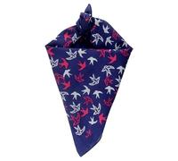 Freak Scene Bandana cloth navy blue swallows pink white square headscarf
