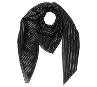 Freak Scene Cotton Scarf - black Lurex silver - squared kerchief