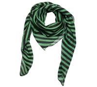 Freak Scene Cotton Scarf - Circles - green - black - squared kerchief