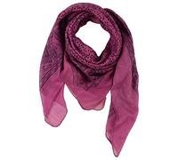 Freak Scene Cotton Scarf - Elephant - magenta - black - squared kerchief