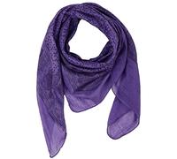 Freak Scene Cotton Scarf - Elephant - purple black - squared kerchief