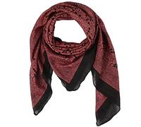 Freak Scene Cotton Scarf - Indian pattern 1 - bordeaux black - squared kerchief