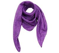 Freak Scene Cotton Scarf - purple Lurex silver - squared kerchief