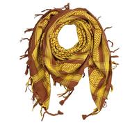 Freak Scene Kufiya - brown - brown-orchre - 40x40 inch - Shemagh - Arafat scarf Palestinian PLO Pali-scarf - 100% cotton