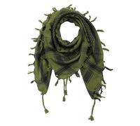 Freak Scene Kufiya - Stars green-olive green - black - 40x40 inch - Shemagh - Arafat scarf Palestinian PLO Pali-scarf - 100% cotton