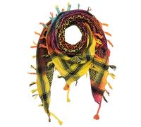 Freak Scene Kufiya - Tie dye-Batik-multicolored - black 01-40x40 inch - Shemagh - Arafat scarf Palestinian PLO Pali-scarf - 100% cotton