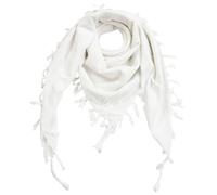 Freak Scene Kufiya - white - white - 40x40 inch - Shemagh - Arafat scarf Palestinian PLO Pali-scarf - 100% cotton