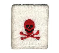 Freak Scene Sweatband - Skull white- red