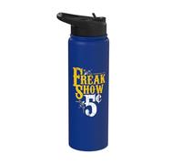 Freak Show Circus Party Weird Carnival Costume Freaky Acts Stainless Steel Insulated Water Bottle