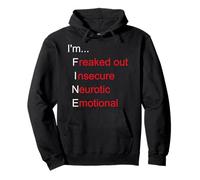 Freaked Out Neurotic Emotional Burnt Out Depressing Emo Pullover Hoodie