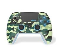 Freaks and Geeks- Bluetooth Wireless Controller for Playstation PS5 with LED - Green Camo