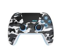 Freaks and Geeks- Bluetooth Wireless Controller for Playstation PS5 with LED - White Camo