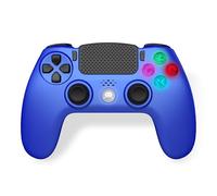 Freaks And Geeks -Wireless Controller for PS4 with Headphone Jack - Metal Blue