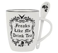 Freaks Like Me Mug Spoon Set Alchemy England Fine Bone China Gothic