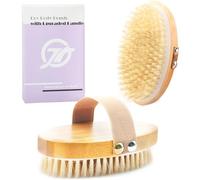 FREATECH 2-Pack Dry Brushing Body Brush, Natural Bristle Dry Skin Exfoliating Brush for Flawless Skin, Remove Cellulite, Improve Circulation and Lymphatic Drainage, Bath Shower Body Scrub