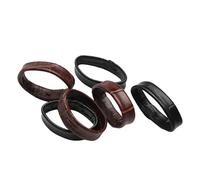 Freaura Leather Watch Band Keeper Loops - 6 Pack Replacement Strap Fastener Rings, Secure Fit for 10mm/12mm/14mm/16mm/18mm/20mm/22mm Watch Straps