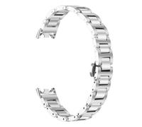Freaura Stainless Steel Band Compatible with Xiaomi Mi Smart Band 10 9 8, Metal Replacement Strap Adjustable Watch Band
