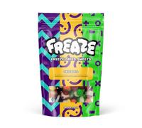 Freaze Fruity Rainbow, Freeze Dried Rainbow Retro Candy, Crunchy Fruit-Candy, Tangy Fruity-Snacks, Vegetarians, Vegan and Halal Treats, Gluten Free (Pack 1, Big Pouch (100gram))