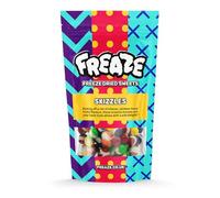 Freaze Fruity Rainbow, Freeze Dried Rainbow Retro Candy, Crunchy Fruit-Candy, Tangy Fruity-Snacks, Vegetarians, Vegan and Halal Treats, Gluten Free (Pack 1, Small Pouch (50gram))