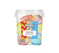 Freaze Jolly Bobs Freeze Dried Retro Candy, Crunchy Fruit-Candy, Tangy Fruity Snacks, Vegetarians, Vegan and Halal Treats, Gluten Free Fruity Sweets with Crunch, Rainbow (Pack 2, Original)