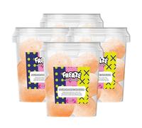 Freaze Sour Freeze Dried Retro Candy, Crunchy Fruit-Candy, Tangy Fruity Snacks, Vegetarians, Vegan and Halal Treats, Gluten Free Fruity Sweets, Rainbow Fruit (Pack 4, Orange Shocker)
