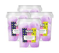 Freaze Sour Freeze Dried Retro Candy, Crunchy Fruit-Candy, Tangy Fruity Snacks, Vegetarians, Vegan and Halal Treats, Gluten Free Fruity Sweets, Rainbow Fruit (Pack 4, Grape)