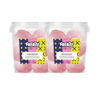 Freaze Sour Freeze Dried Retro Candy, Crunchy Fruit-Candy, Tangy Fruity Snacks, Vegetarians, Vegan and Halal Treats, Gluten Free Fruity Sweets, Rainbow Fruit (Pack 2, Cherry)