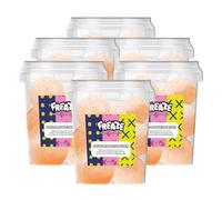 Freaze Sour Freeze Dried Retro Candy, Crunchy Fruit-Candy, Tangy Fruity Snacks, Vegetarians, Vegan and Halal Treats, Gluten Free Fruity Sweets, Rainbow Fruit (Pack 6, Orange Shocker)