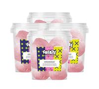 Freaze Sour Freeze Dried Retro Candy, Crunchy Fruit-Candy, Tangy Fruity Snacks, Vegetarians, Vegan and Halal Treats, Gluten Free Fruity Sweets, Rainbow Fruit (Pack 4, Cherry)