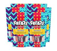 Freaze Vimberry Freeze Dried Retro Candy, Crunchy Fruit-Candy, Fruity Dried Snack, Vegetarian and Halal Treats, Gluten Free Fruity Sweets, Tangy Rainbow Fruit Flavor (Pack 6, Small Pouch (50gram))