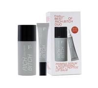 Freck Beauty RICH Babe Duo Protect + Prime Serum and Lip Balm Set | Hydrating Face Primer Glow Barrier Makeup Base Plumping Lip Treatment Smooth Nourished Lips