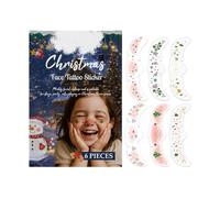 Freckle Patches Makeup | 6 Pieces Christmas Makeup Patches for Face,Temporary Cosmetic Decals for Kids Teens Women Artists Cosplay Enthusiasts Photography Dance Stage Performance Costume Parties