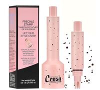 Freckle Pen, Five-Point Freckle Stamp, Magic Fake Freckles Makeup Pen, Waterproof Long-Lasting, Smudge-proof, Create A Natural Sun-Kissed Makeup Look, Suitable for All Skin Tones (03# Deep Brown)