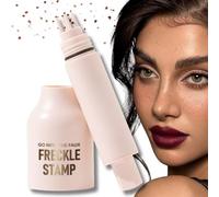 Freckle Pen,Freckle Stamp,Magic Fake Freckles Tattoo Marker,Quick Dry Lifelike Waterproof,Easy Natural Sun-kissed Makeup,Five-Point Facial Designed Freckle Tint,Soft Dots Faux Freckle Stain MEDIUM