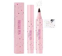 Freckle Pen - Soft Brown Vegan Makeup Design With Fine Fiber Tip For Natural Sunkissed Look, Gentle & Beginner-Friendly Waterproof Cosmetic, Achieve Realistic Facial & Easy Application, Long-Lasting