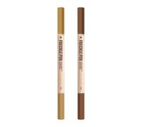 Freckle Pen Waterproof, 2 Colors Freckle Stamp, 2 In 1 Pro, Long-Lasting Dual-Head Freckles Stamp And Eyebrow Pen, Easy Natural Sun-kissed Fake Freckles Makeup For All Skin Types