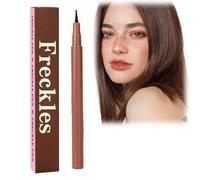 Freckle Pen,Waterproof Freckle Pen,Natural Lifelike F-reckle Makeup P-en,Water Resistant Faux Freckles,Fake Freckles,Waterproof Longlasting Soft Dot Sopt F-reckle,Small Round Head F-reckles P-en,02#