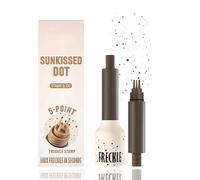 Freckle Pen with 5-Point Stamp for Natural Sun-Kissed Makeup - Waterproof, Long-Lasting & Quick-Dry, Beginner-Friendly, Gentle Formula for All Skin Types, Realistic Freckles (Ash Chestnut)