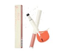 Freckle Stamp and Blush Pen 2-in-1 Makeup Stick with Quick-Dry Freckle Tint and Creamy Blusher for Effortless Natural Sun-Kissed Glow Smudge-Resistant Waterproof Long-Lasting Makeup (Peach Pink)