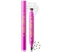 Freckle Stamp & Freckle Pen - 2 in 1 Faux Freckles Stamp with Soft Sponge Dots Pen & Precision Tip, Waterproof Long-Lasting Freckle Marker Stain Sun-Kissed Makeup (02 Mousy Brown)