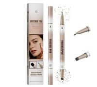 Freckle Stamp & Freckle Pen, Waterproof Double-headed Liquid Eyeliner Stamp Pen Set, 2 in 1 Faux Magic Fake Marker for Natural Like-real a Sun-kissed (Natural brown)