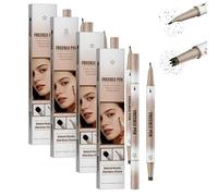 Freckle Stamp & Freckle Pen, Waterproof Double-headed Liquid Eyeliner Stamp Pen Set, 2 in 1 Faux Magic Fake Marker for Natural Like-real a Sun-kissed (4Pc)